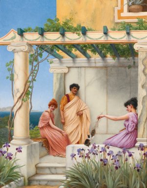 Playtime by John William Godward Oil Painting