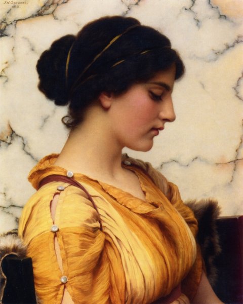 Sabinella by John William Godward - Hand-Painted Oil Painting Reproduction