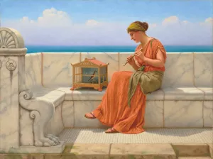 Songs without Words by John William Godward Oil Painting