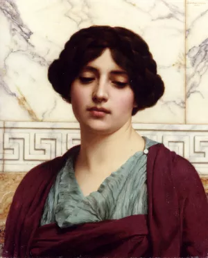 Stesicrate by John William Godward - Oil Painting Reproduction