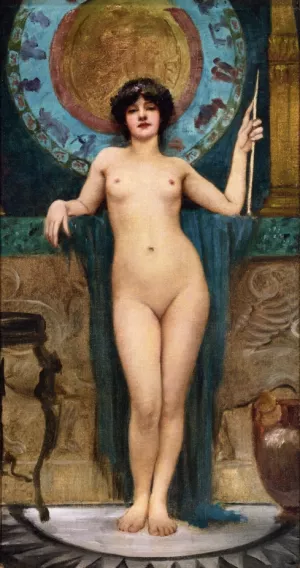 Study of Campaspe by John William Godward Oil Painting