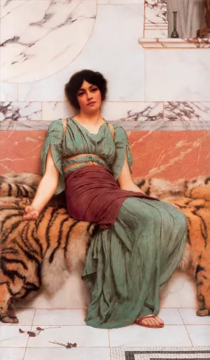 Sweet Dreams by John William Godward - Oil Painting Reproduction