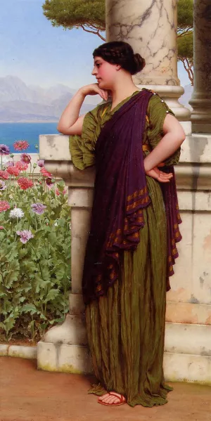 Tender Thoughts by John William Godward Oil Painting