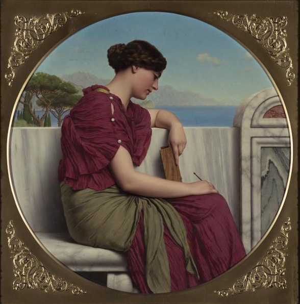 The Answer by John William Godward - Hand-Painted Oil Painting Reproduction