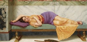 The Day Dream by John William Godward Oil Painting