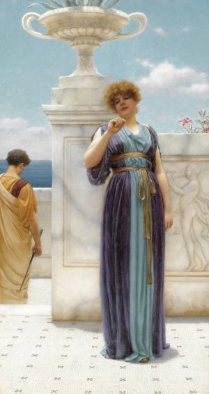 The Engagement Ring by John William Godward Oil Painting