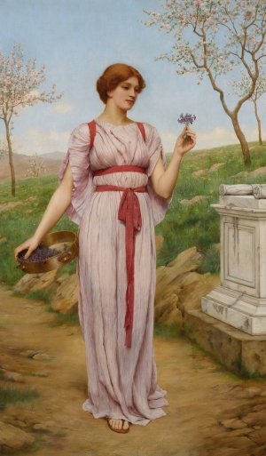 The Posy by John William Godward Oil Painting