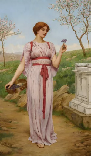 The Posy by John William Godward Oil Painting