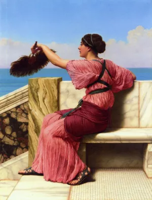 The Signal by John William Godward - Oil Painting Reproduction