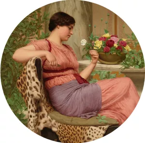 The Time Of Roses by John William Godward Oil Painting