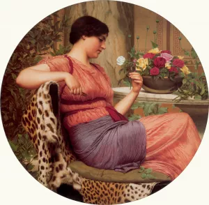 The Time of Roses painting by John William Godward