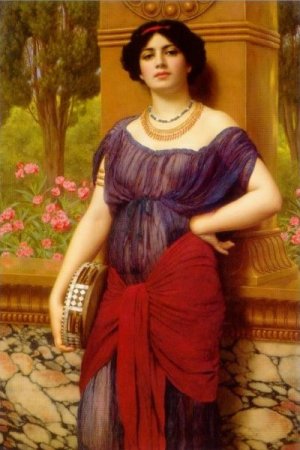 Tympanistria by John William Godward Oil Painting