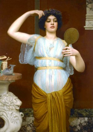 Untitled by John William Godward Oil Painting