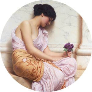 Violets, Sweet Violets Oil painting by John William Godward
