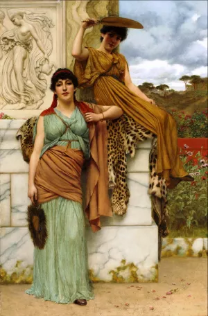 Waiting for the Procession by John William Godward Oil Painting