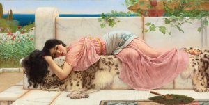 When The Heart Is Young by John William Godward Oil Painting