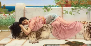 When The Heart Is Young by John William Godward Oil Painting