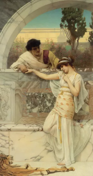 Yes or No' painting by John William Godward