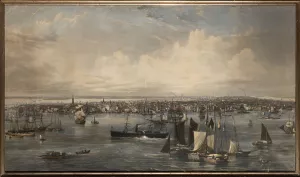 New York by John William Hill Oil Painting