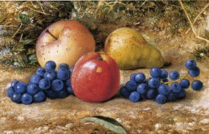 Still Life with Grapes, Apples and Pear