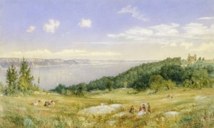 The Palisades by John William Hill Oil Painting
