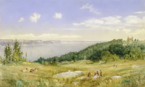 The Palisades by John William Hill Oil Painting