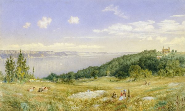 Main Product Photo of The Palisades  Painting by John William Hill
