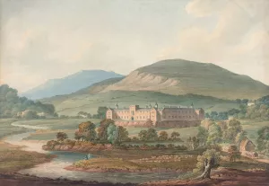 View of an Estate by John William Upham Oil Painting