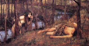 A Naiad by John William Waterhouse Oil Painting