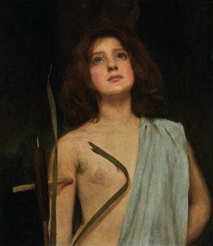 A Young Saint by John William Waterhouse Oil Painting