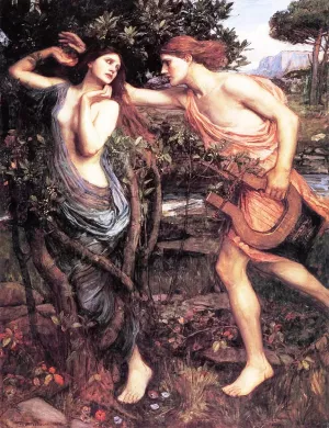 Apollo and Daphne by John William Waterhouse - Oil Painting Reproduction