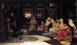 Consulting the Oracle Oil painting by John William Waterhouse