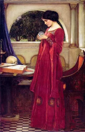 Crystal Ball painting by John William Waterhouse