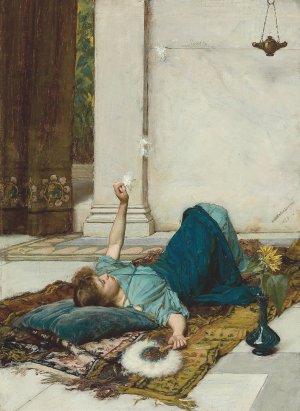 Dolce Far Niente by John William Waterhouse Oil Painting