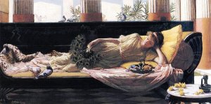 Dolce Far Niente by John William Waterhouse Oil Painting