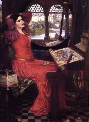 I am Half Sick of Shadows,' said the Lady of Shalott painting by John William Waterhouse