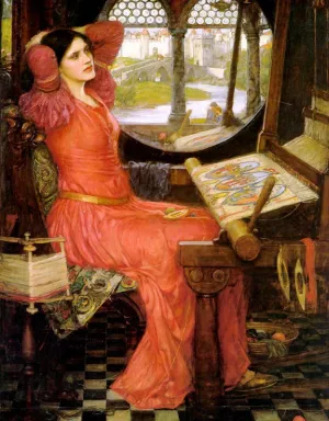 I am Half-sick of Shadows, Said the Lady of Shalott Oil painting by John William Waterhouse