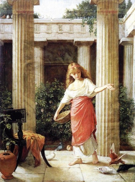 Main Product Photo of In the Peristyle Painting by John William Waterhouse