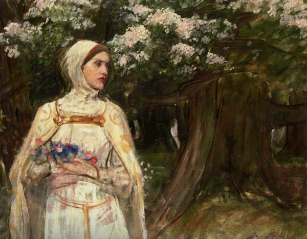 Main Product Photo of Matilda formerly called Beatrice Painting by John William Waterhouse