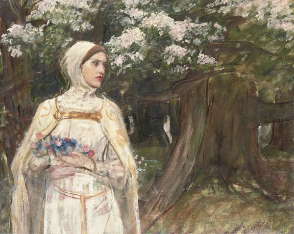 Main Product Photo of Matilda Painting by John William Waterhouse
