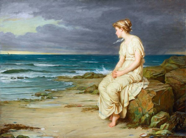 Main Product Photo of Miranda Painting by John William Waterhouse