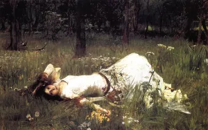 Ophelia by John William Waterhouse Oil Painting