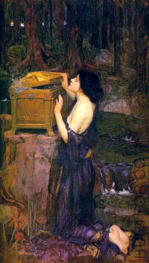 Pandora painting by John William Waterhouse