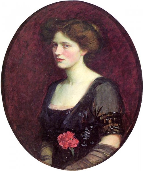 Main Product Photo of Portrait of Mrs. Charles Schreiber Painting by John William Waterhouse