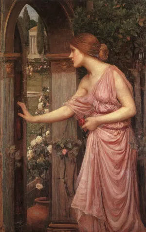 Psyche Entering Cupid's Garden Oil painting by John William Waterhouse