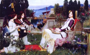 Saint Cecilia painting by John William Waterhouse