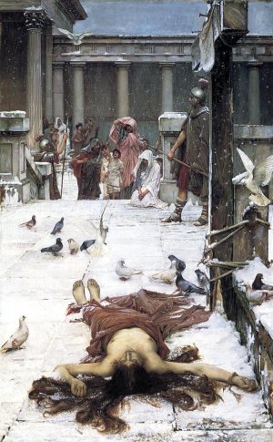 Saint Eulalia by John William Waterhouse Oil Painting