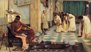The Favourites Of The Emperor Honorius by John William Waterhouse Oil Painting