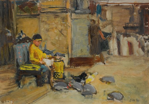 Main Product Photo of The Favourites of The Emperor Honorius Painting by John William Waterhouse