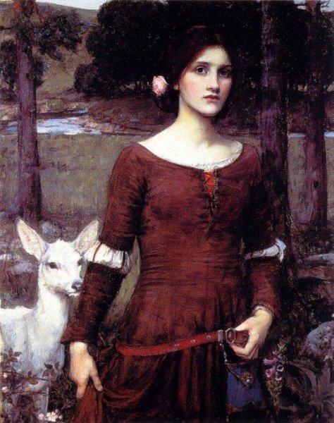 Main Product Photo of The Lady Clare Painting by John William Waterhouse